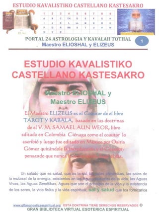 Estudio kavalistiko español castellano kastesakro  gfratervidadtaognosticaespiritual org