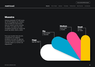 ESTUDIO DE LINKEDIN 2025 REALIZADO POR METRICOOL | PDF