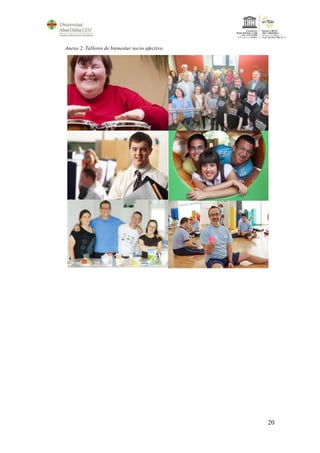 20
Anexo 2. Talleres de bienestar socio afectivo.
 