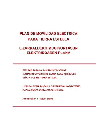 Estudio movilidad eléctrica Tierra Estella 2019