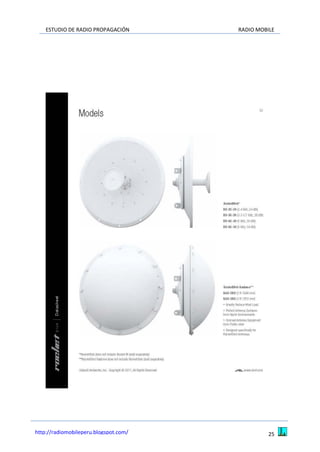 ESTUDIO DE RADIO PROPAGACIÓN RADIO MOBILE
25http://radiomobileperu.blogspot.com/
 