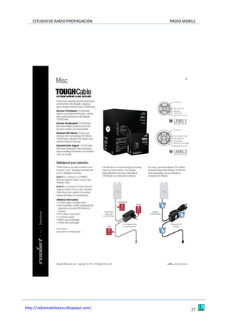 ESTUDIO DE RADIO PROPAGACIÓN RADIO MOBILE
27http://radiomobileperu.blogspot.com/
 