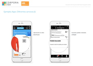 042Estudio Omnicanal del Retail Español
Ejemplos Apps: Diferentes servicios (I)
Información en video
DECATHLON
Consultar pedidos realizados
UTERQÜE
 