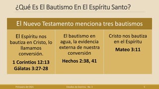 Bautismo En El Espíritu Santo | PDF