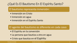 Bautismo En El Espíritu Santo | PDF