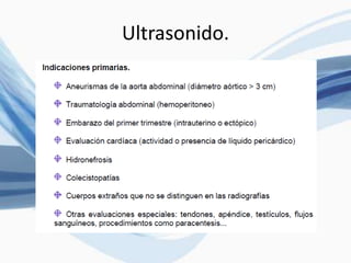 Ultrasonido.
 