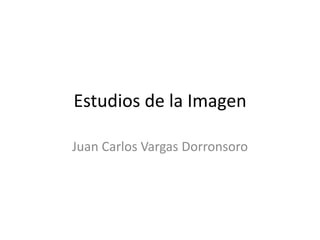 Estudios de la Imagen

Juan Carlos Vargas Dorronsoro
 