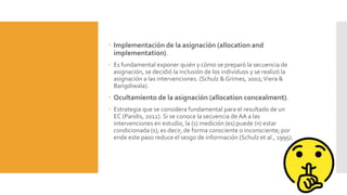 Estudios experimentales