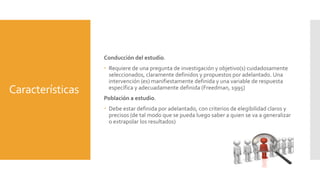 Estudios experimentales