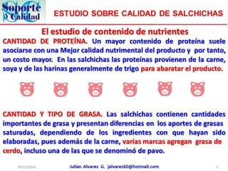 Estudio sobre calidad de salchichas1