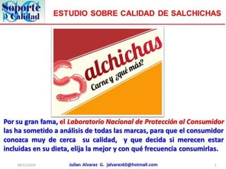 Estudio sobre calidad de salchichas1