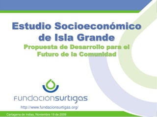 Estudio Socioeconomico Islas del Rosario Cartagena de Indias