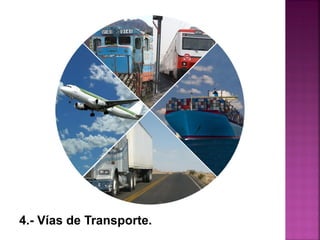 4.- Vías de Transporte.
 