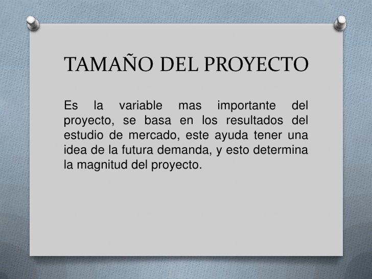 Estudio tecnico de un proyecto
