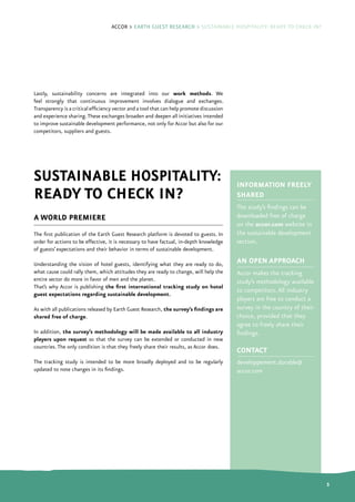 Accor > Earth Guest Research > Sustainable Hospitality: Ready to check in?




Lastly, sustainability concerns are integra...