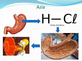 Azia
Ácido clorídrico
 