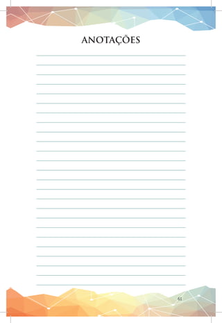 61
ANOTAÇÕES
 