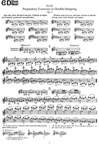 Estudo de arco para violino   sevcik - 58 liçoes - opus 9