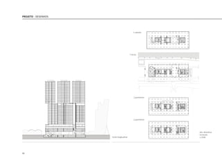92
PROJETO - DESENHOS
1 subsolo
T érreo
1 pavimento
2 pavimento
obs: desenhos
na escala
1:2500
Corte longitudinal
 