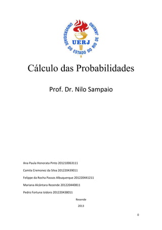 Poquer - Prof.Dr. Nilo Sampaio