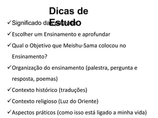 Estudo de ensinamento.pptxs Meishu-sama e sua vida | PPTX