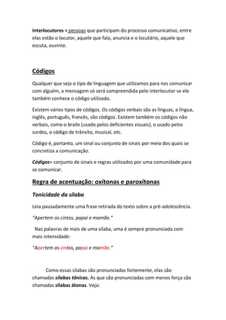 Estudo de gramática. março. 6º ano | PDF