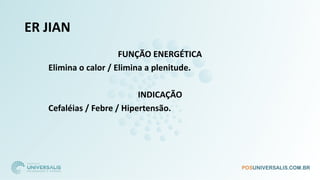 ER JIAN
FUNÇÃO ENERGÉTICA
Elimina o calor / Elimina a plenitude.
INDICAÇÃO
Cefaléias / Febre / Hipertensão.
 