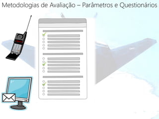 Metodologias de Avaliação – Parâmetros e Questionários
 
