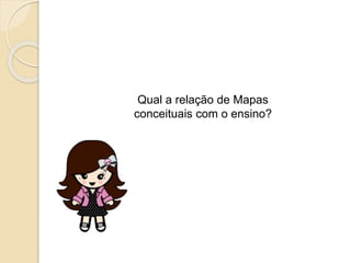 Qual a relação de Mapas
conceituais com o ensino?
 