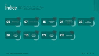 3 | 220 Caderno de Estudo Orientado - Pernambuco
Índice
05
36 110 172
07 15 27 33
Apresentação
Estudo
Orientado
1º Ano
Estudo
Orientado
2º Ano
Estudo
Orientado
3º Ano
Contextualização
Orientações
Gerais
A importância
das metodologias
ativas
Aulas
Estruturadas
219 Referências
 