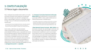 8 | 220 Caderno de Estudo Orientado - Pernambuco
Para a realização das atividades deste caderno com aulas
de Estudo Orientado, foram levados em consideração
alguns marcos legais, que valorizam o protagonismo
juvenil, a aprendizagem autônoma e a educação integral.
O Artigo 22 da Lei nº 9.394 de 20 de Dezembro de 1996
assevera que:
A educação básica tem por finalidades desenvolver o educando, assegurar-
lhe a formação comum indispensável para o exercício da cidadania e
fornecer-lhe meios para progredir no trabalho e em estudos posteriores.
Assim sendo, a LDB indica que o(a) estudante
receba orientações para o desenvolvimento de suas
potencialidades individuais, para a capacidade de conviver
em três diferentes aspectos: familiar, profissional e social,
embasando o entendimento crítico de como funciona
e se constitui a sociedade humana em suas relações
sociais e do mundo, com a aquisição e desenvolvimento
de técnicas e de rotinas de estudo que possibilitem a
organização do processo de aprendizagem, visando a
assegurar-lhes o direito à educação de qualidade com foco
no protagonismo juvenil e na equidade.
3.1 Marcos legais e documentos
3. CONTEXTUALIZAÇÃO
Nas Diretrizes Curriculares Nacionais da Educação
Básica (2013) que fundamentam os caminhos para a
construção da BNCC e todas a ações voltadas para as
Políticas Educacionais, é sinalizado que o
Ensino Médio, fundamentado na integração das dimensões do trabalho,
da ciência, da tecnologia e da cultura, pode contribuir para explicitar o
significado da formação na etapa conclusiva da Educação Básica, uma
vez que materializa a formação humana integral (DCNEB, 2013 p. 190).
A Base Nacional Comum Curricular - BNCC (2018) como
documento orientador das aprendizagens essenciais, com
foco na formação integral, que assume o compromisso
de desenvolver competências a partir da articulação
entre a Base Comum e os Componentes Integradores,
sendo que essa construção intencional deve garantir
uma aprendizagem de qualidade, o desenvolvimento
do Protagonismo e contribuir para o Projeto de Vida
dos estudantes, pautado no respeito às identidades e
valorização dos territórios.
 