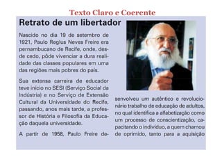Texto Claro e Coerente
 
