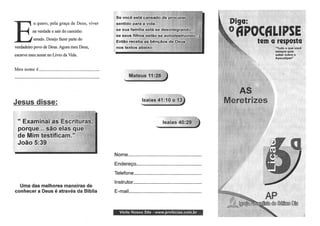 Estudos bíblicos   apocalipse a resposta