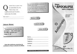 Estudos bíblicos   apocalipse a resposta