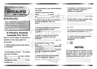 Estudos bíblicos   apocalipse a resposta
