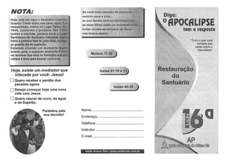 Estudos bíblicos   apocalipse a resposta