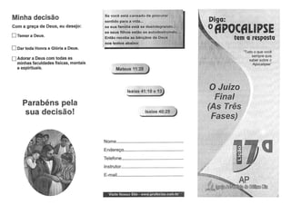 Estudos bíblicos   apocalipse a resposta