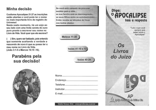 Estudos bíblicos   apocalipse a resposta