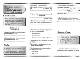 Estudos bíblicos   apocalipse a resposta
