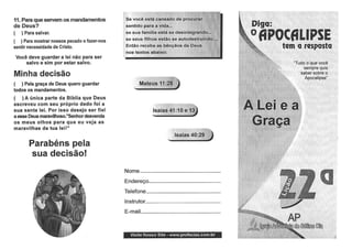 Estudos bíblicos   apocalipse a resposta