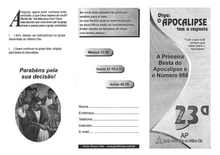 Estudos bíblicos   apocalipse a resposta