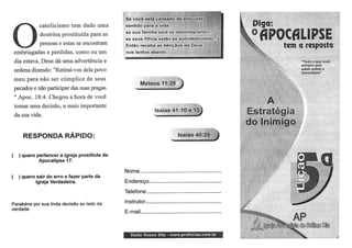 Estudos bíblicos   apocalipse a resposta