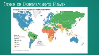 ÍNDICE DE DESENVOLVIMENTO HUMANO
 