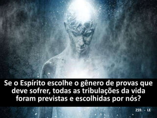 Se o Espírito escolhe o gênero de provas que
deve sofrer, todas as tribulações da vida
foram previstas e escolhidas por nós?
259. - LE
 