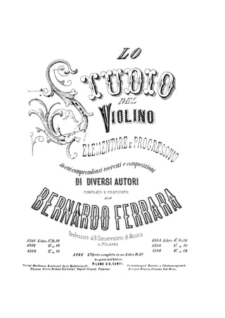 Violin Studies - Ferrara (complete)