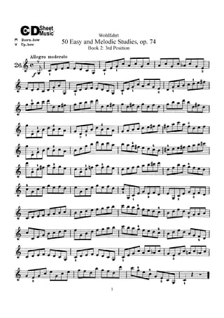 Estudos melódicos livro ii op.74   wohlfahrt (www.sheetmusic-violin.blogspot.com)