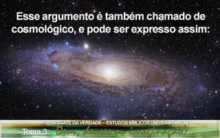 Estudo bíblico universitário tema 3