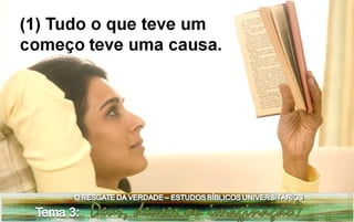 Estudo bíblico universitário tema 3