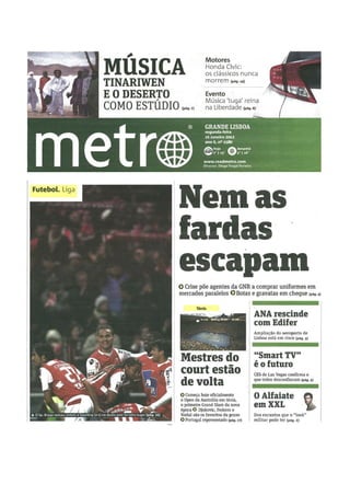 Sugestão do Jornal Metro
