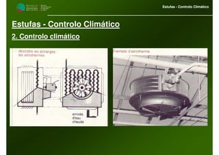 M i n i s t é r i o d a
A g r i c u l t u r a ,
do Desenvolvimento
Rural e das Pescas
DRAALG
Direcção Regional
de Agricultura
do Algarve
Estufas - Controlo Climático
M i n i s t é r i o d a
A g r i c u l t u r a ,
do Desenvolvimento
Rural e das Pescas
DRAALG
Direcção Regional
de Agricultura
do Algarve
Estufas - Controlo Climático
Estufas - Controlo Climático
2. Controlo climático
 